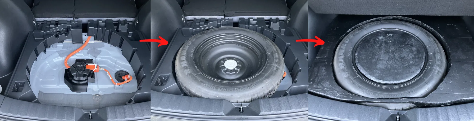 corolla cross hybrid spare tire mount solution